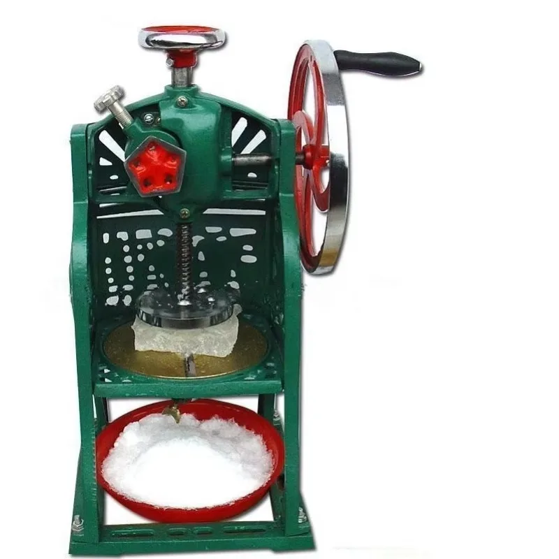 Máquina de afeitar de hielo Manual antigua clásica comercial, trituradora de hielo con grietas manuales, máquina de hielo raspado de hierro resistente