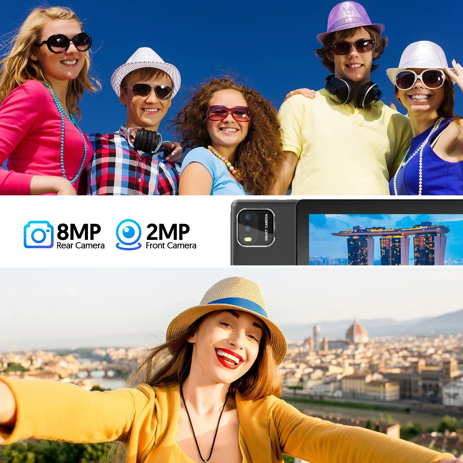 تابلت BAKEN Android 15، 10 بوصة، 12 (3+9) جيجابايت رام + 64 جيجابايت روم، رباعي النواة، بطارية 6000 مللي أمبير، تتضمن حافظة حماية مجانية