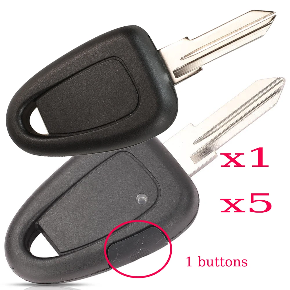jingyuqin Remote Transponder Car Key Shell For Fiat Iveco Remote Uncut GT15R Blank Blade Case FOB Replacement