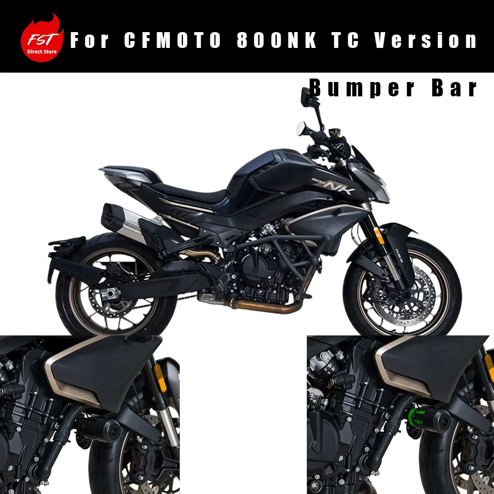 Crash Bar Fits CFMOTO 800NK, Racing‑Style Crash Sliders, Gear Shift Lever Cover (Aluminum Alloy Material)