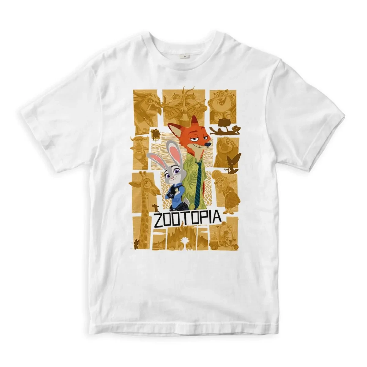 

Zootopia Judy and Nick print T-shirt Christmas gift for boys and girls matching T-shirts for parents and children