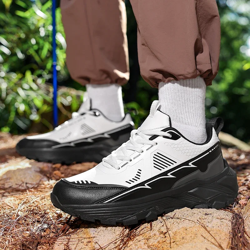 

Men Hiking Shoes Jogging Shoes Camping Sneakers Tourist Outdoor Walking Mountain Trainer Lace Up Trekking Climbing Trail Sports