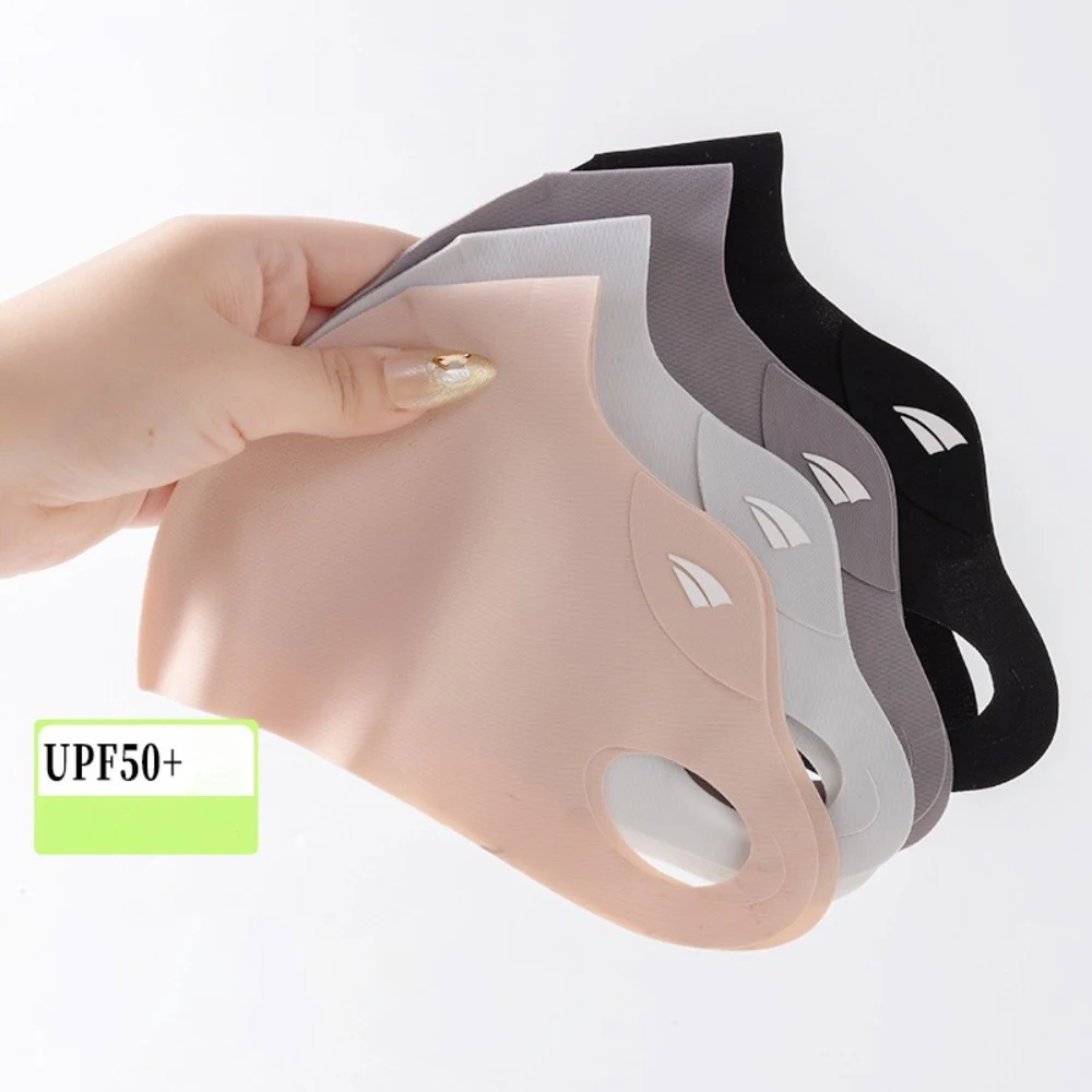 Nieuw ademend ijszijdemasker anti-uv wasbaar zonnebrandmasker stofdichte gezichtsbedekking sjaal unisex