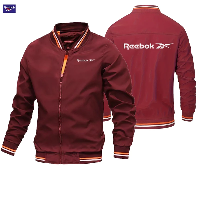 Reebok logo spring/autumn pilot jacket - men's casual fitted baseball shirt - new autumn fashionable high-quality men's coat - view 2