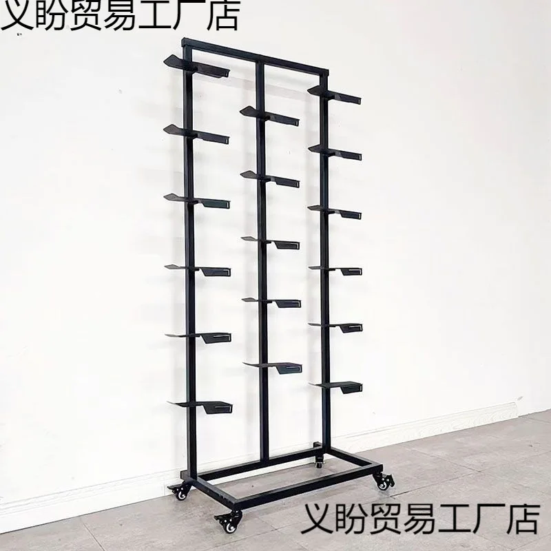 

Shopping mall clothing store multi-layer creative sports shoe store shoe rack display rack single and double-sided floor wrought