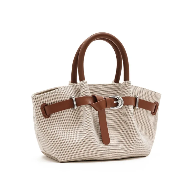 

Retro canvas Shoulder Bags Women Fashion Luxury Belt Design Underarm Bag 2025 New Winter High-quality Trend Handbags