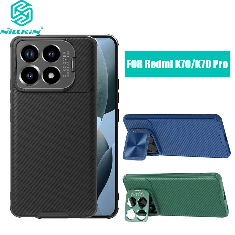 

For Xiaomi Poco F6 Pro For Xiaomi Redmi K70 Pro Case NILLKIN CamShield Prop Precision Hole Plate/Full Coverage Lens Holder