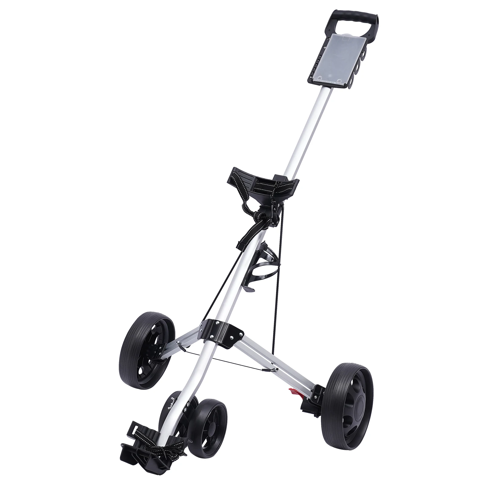 

Golf Ball Storage Rack with Aluminum Alloy Frame, Foldable Design, Smooth Rolling Wheels for Transport and Stable Support