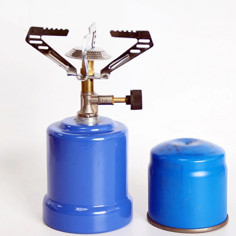 

Portable Coffee Stove Zinc Alloy Copper Heatproof Camping Outdoor Gas Tank Adjustable Flame Compact Size