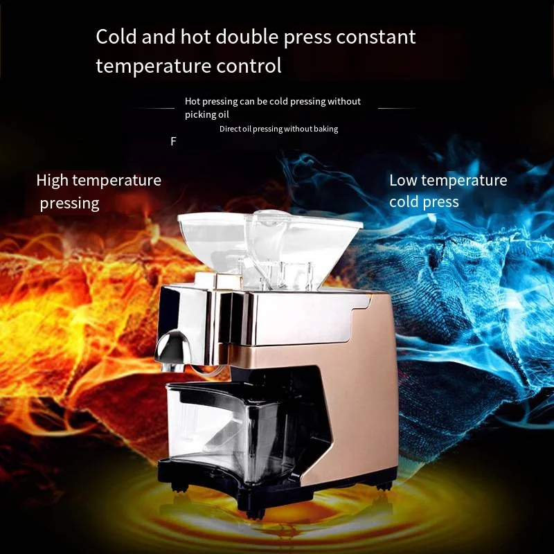 10V /220vVFully Automatic Cold And Hot Intelligent Oil Press, Household Oil Press Equipment, Tools, Bean Processing Machine  417