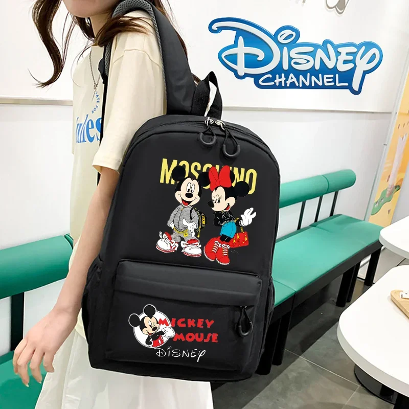 Disney Anime Schoolbag Mickey Mouse Minnie Backpack Kawaii Large Capacity Knapsack Laptop Bags Travel Luggage Bag Teen kids gift