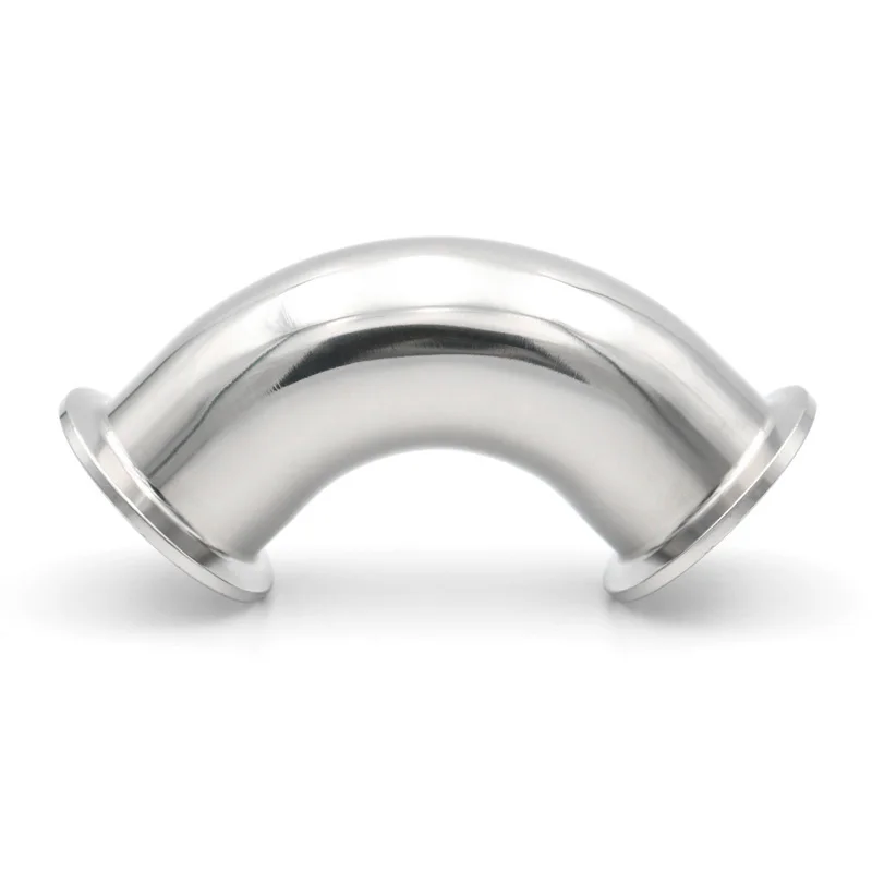 SS304/316L Sanitary Stainless Steel 90° Degree Tri Clamp Elbow 3/4\