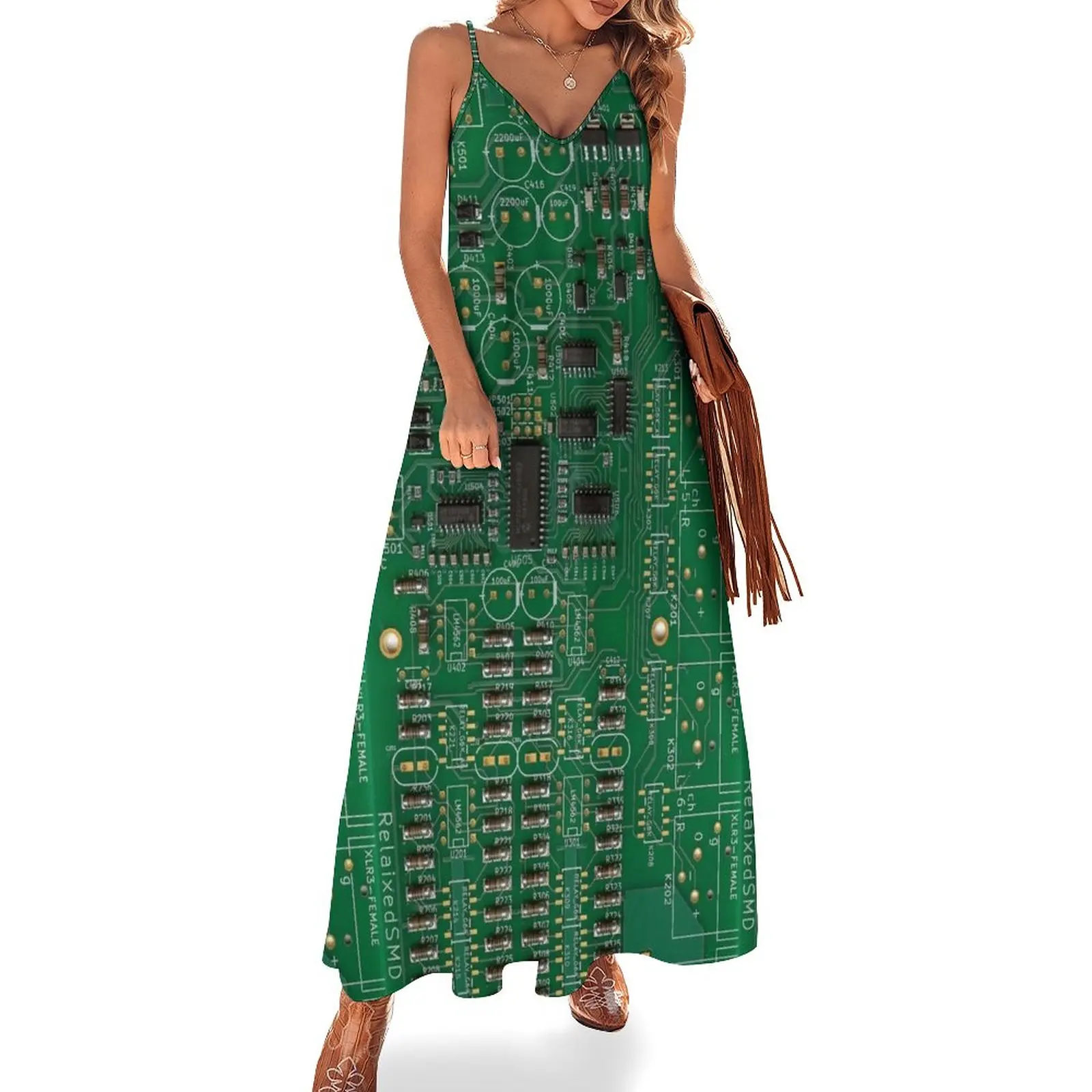 

PCB Printed Circuit Board Sleeveless Dress women's luxury party dress summer outfits for women 2023