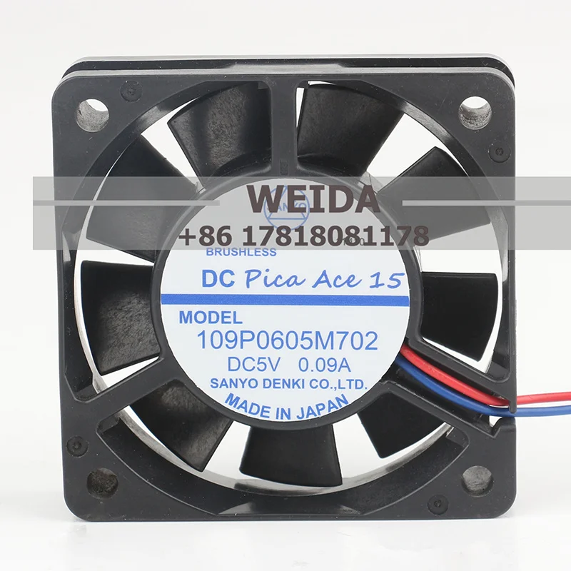 

Sanyo DC5V 0,09A AC EC 6015 60X60X15 мм 6 см большой объем воздуха шарик бесщеточный источник питания 109P0605M702/109P0612H702 охлаждающий вентилятор