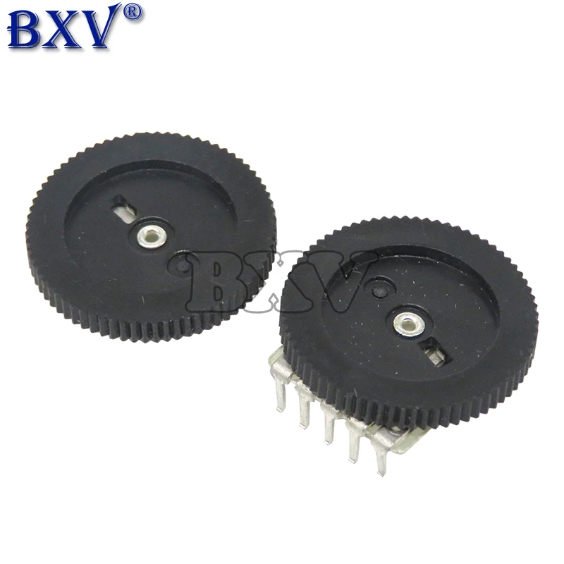 10PCS Double Gear Tuning Potentiometer B102 B103 B203 B503 B1K B10K B20K B50K 3Pin 5Pin 16*2mm Dial Potentiometer