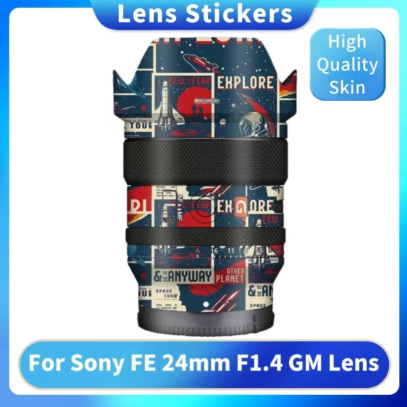 

Виниловая пленка для Sony FE 24 1,4 GM Защитная Наклейка для корпуса объектива камеры SEL24F14GM 24 мм F1.4 1,4/24