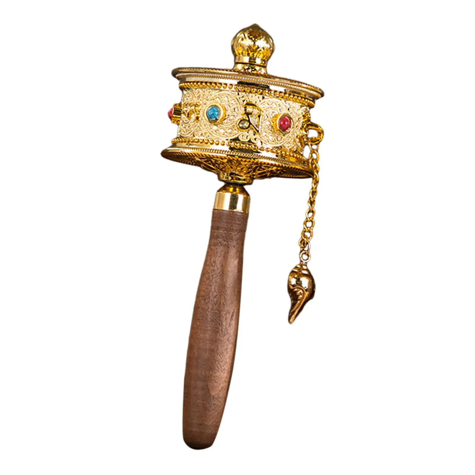 Prayer Wheel Tibetan Buddhist Religious Ornament for Men Women