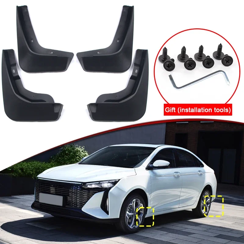 

Car Styling Fit For LIVAN S6 PRO 2023 2024 ABS Car Mud Flaps Splash Guard Mudguards MudFlaps Front Rear Fender Auto Accessories