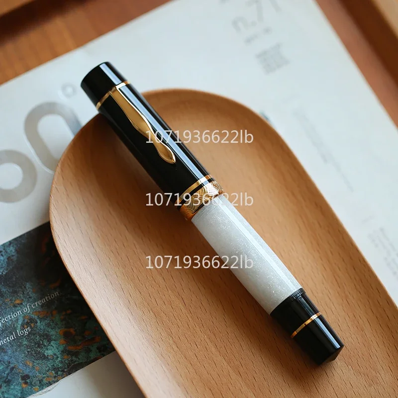 New MAJOHN P139 Piston Fountain Pen No.6/8 EF/F/M Nib Retro Hard Rubber Tongue All-copper Piston Structure Writing Gfit Pen