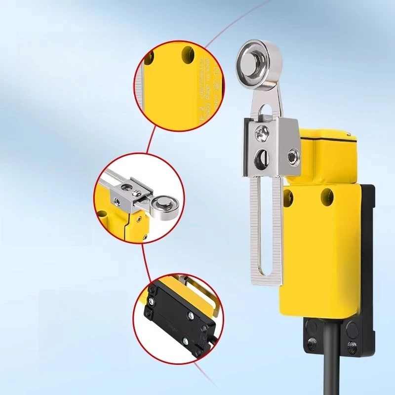 For Enjue Waterproof Travel Switch Micro Switch ET8108 12 68-CF Small Dustproof Toggle Limit Switch with 2m Wires