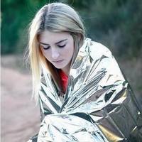 Outdoor Emergency Survival Blanket 130*210cm Waterproof First Aid Sliver Rescue Curtain Foil Thermal Military Blanket