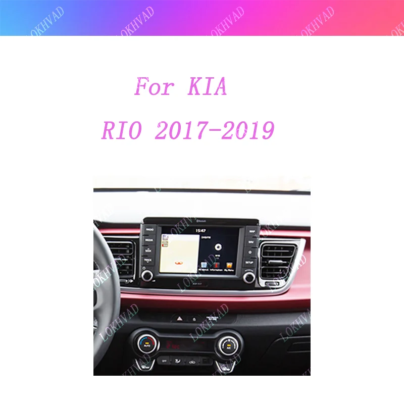 Marco de Radio automática de 9 pulgadas y 2 Din para reproductor de coche KIA RIO 2017 - 2019, tablero de DVD, montaje en Panel de Audio, marco de Fascia de instalación