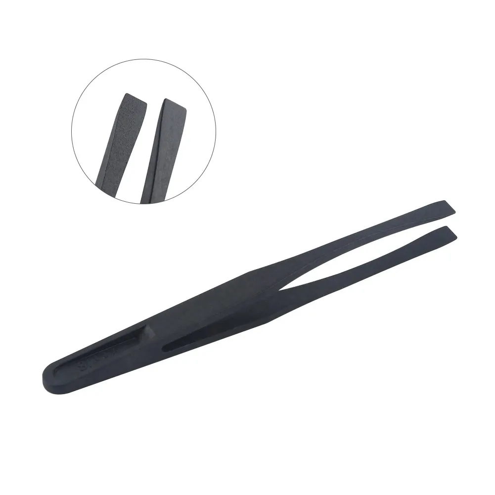 93301 + 93308 Anti-static Plastic Tweezers Set Wide Flat Tip ESD Tweezers for Phone Laptop Computer Repair Tools