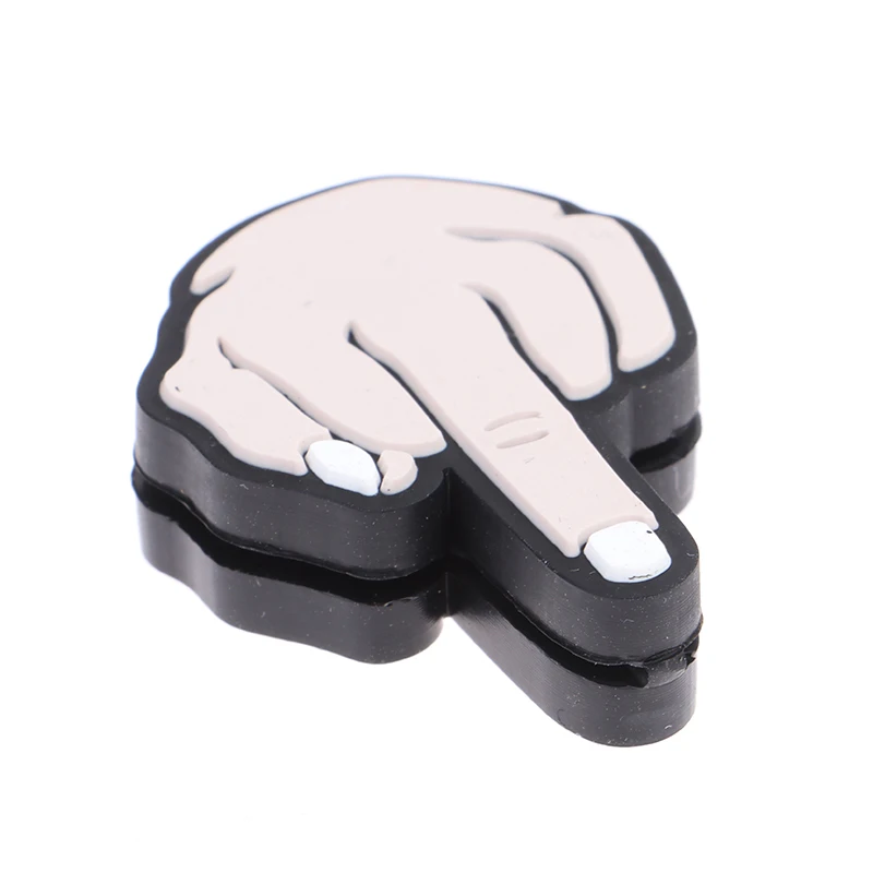 

Middle Finger Tennis Racket Vibration Dampener Shock Absorbing Soft Silicon Racket Damper