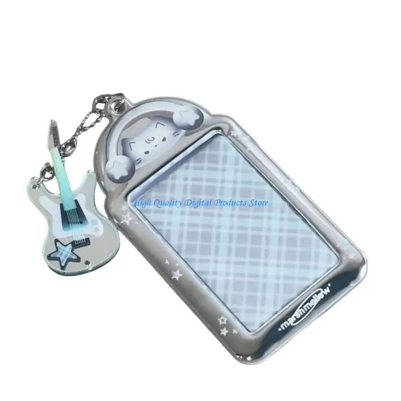 U2JE 3Inch Photocard Sleeve Water Resistant PVC Card Case Photo Card Protector for Keychain Backpacks Bag Decoration