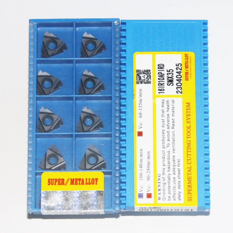 Ferramentas de Rosca Redonda para Indústria de Petróleo e Gás Inserções de Torneamento Sandhog 16er 16ir 10api 8api rd Smx30 Sma35 10 Pcs