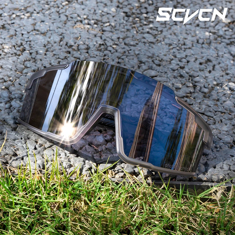 SCVCN MTB Occhiali da sole per bici da strada Occhiali sportivi Uomo Donna Occhiali da equitazione antivento Protezione UV400 Occhiali da equitazione per escursionismo all'aperto