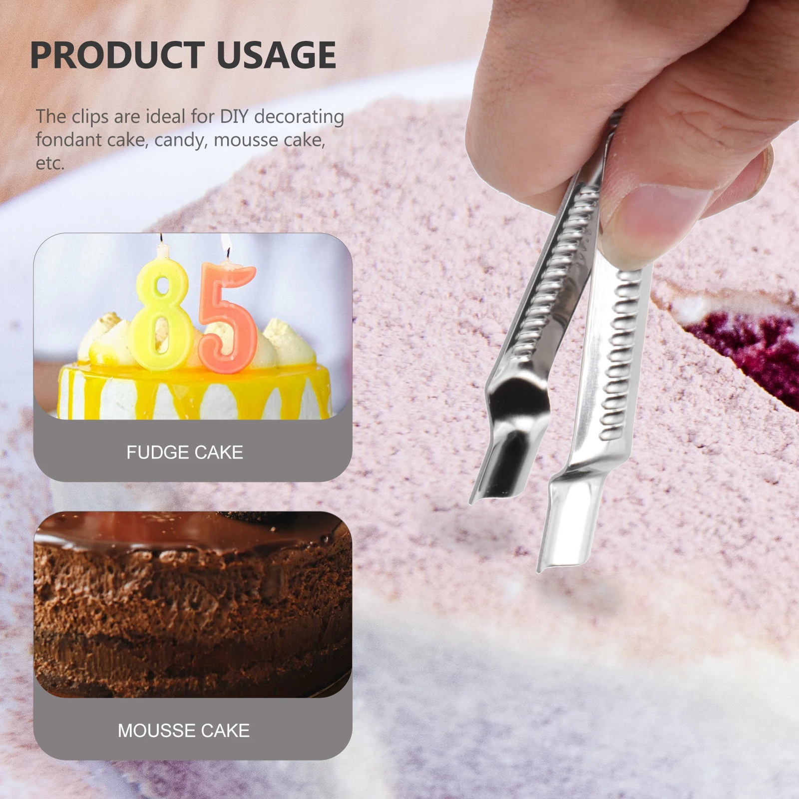 

4 Pcs Clip Cake Decorating Supplies Fondant Tools Cake Decorating Tools Sugarcraft Molds for Cookies Chocolate Bread