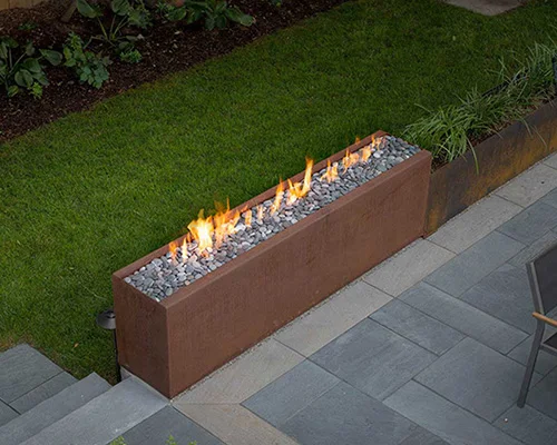 

Corten Steel Metal Gas Fire Bowls Fire Table Outdoor