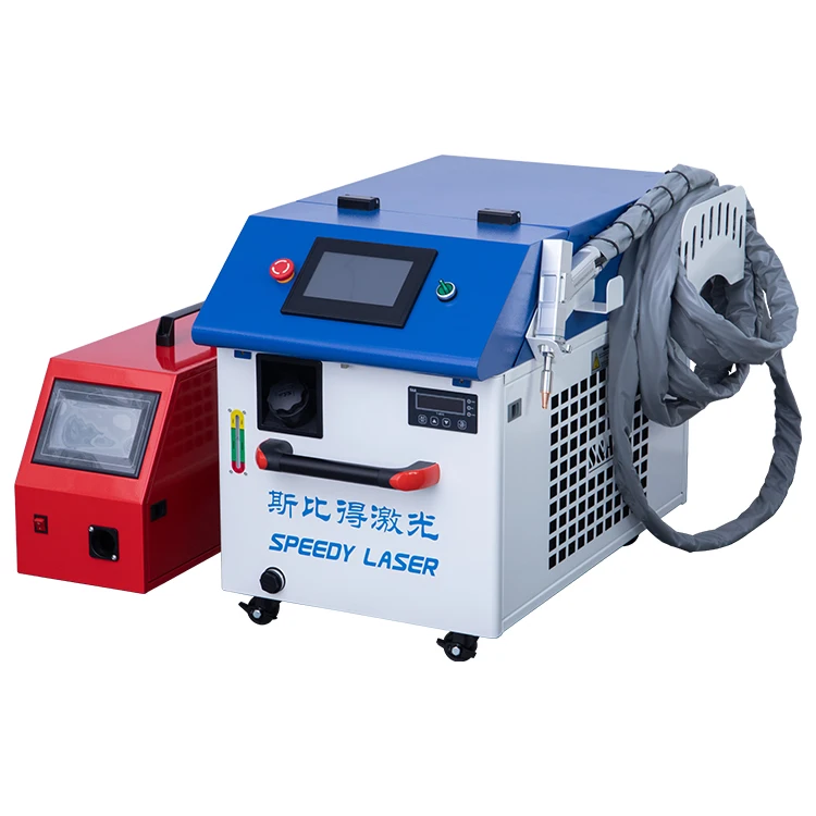 SPEEDY LASER New Type 1000W 1500W Mini Size Built-in Water Chiller Handheld Metal Fiber Laser Welding Machine with Wire Feeder