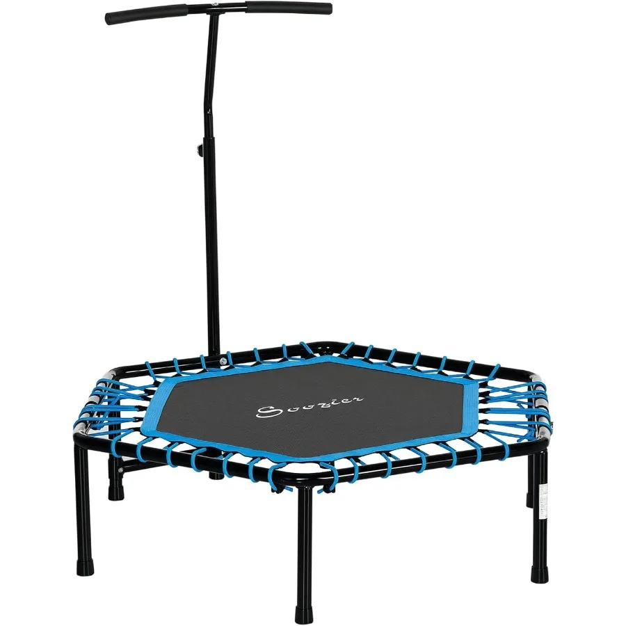 

48 Adult Hexagon Rebounder Trampoline for Outdoor Fitness Training Adjustable Bungee Jumping Cardio Workout Equipment HighPerfo
