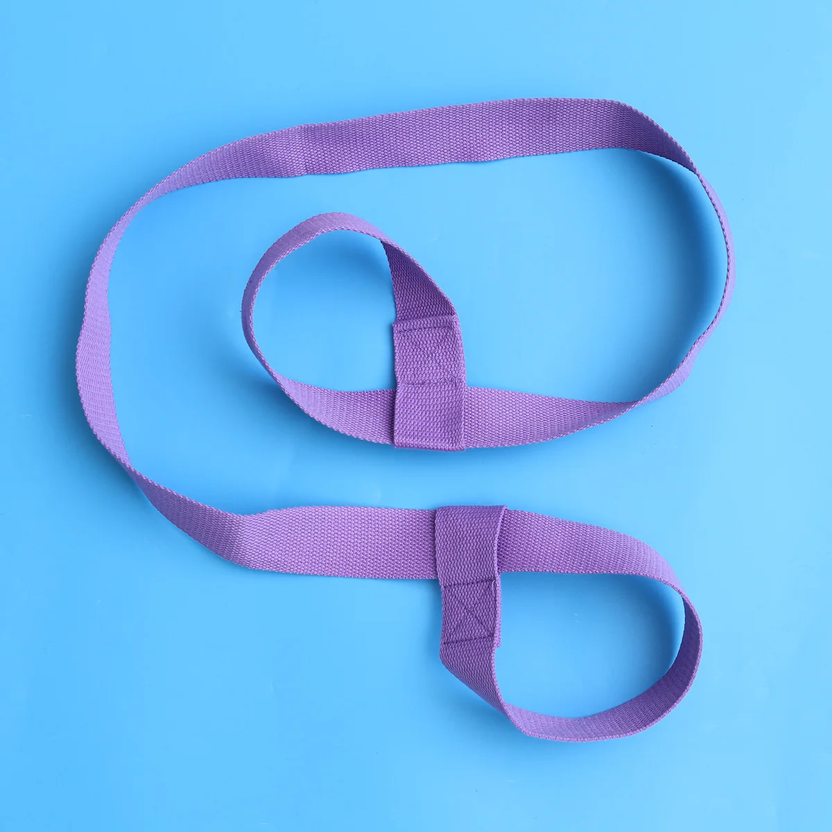 

Yoga Mat Strap Black Cotton 150x3.8cm Adjustable Loop Lightweight Soft Exercise Carrier Sling for Fitness Stretching Travel