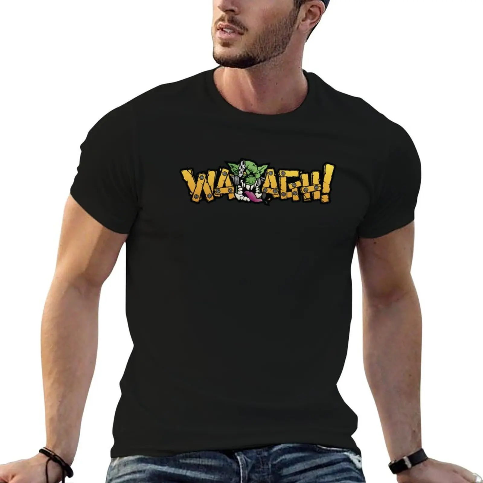 

cotton custom Waaagh! t man print shirt T-Shirt cotton shirt t tshirt 100%