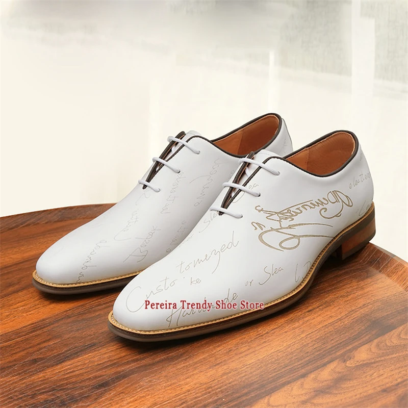 Witte lederen bruidegom herens - Men'S Grooming Oxford recensie en prijs