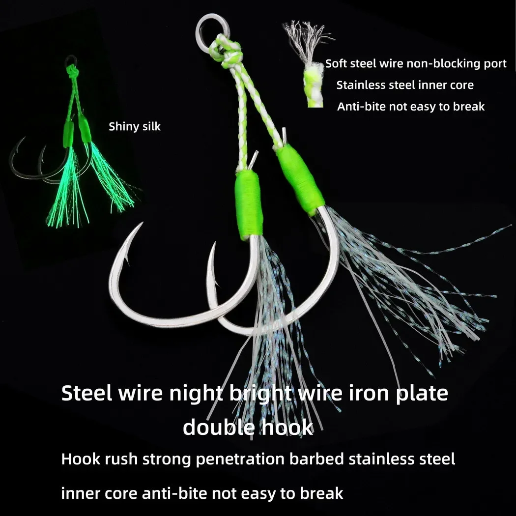1pcs High quality Metal Night Glow Slow Jig Fishing Lure 40g 60g-200g Sinks Quickly Deep Sea Boat Fishing Marlin Mackerel Bait view 5