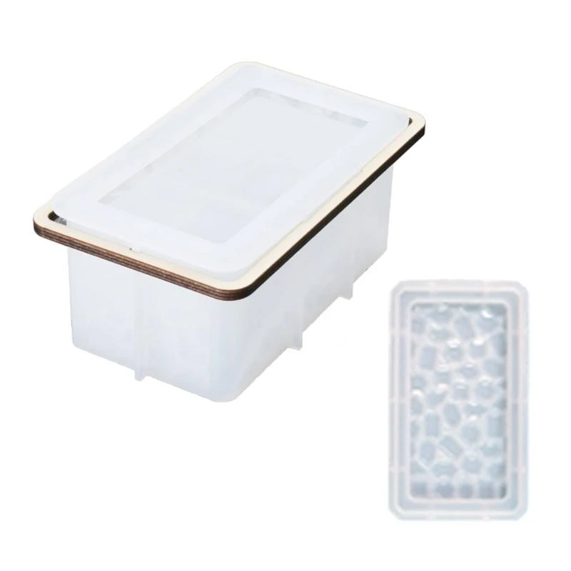 

652F Resin Molds Silicone Jar Molds Ashtray Mold Diamond-Shaped Jewelry Storage Box Mold Resin Casting Epoxy Ashtray Moulds