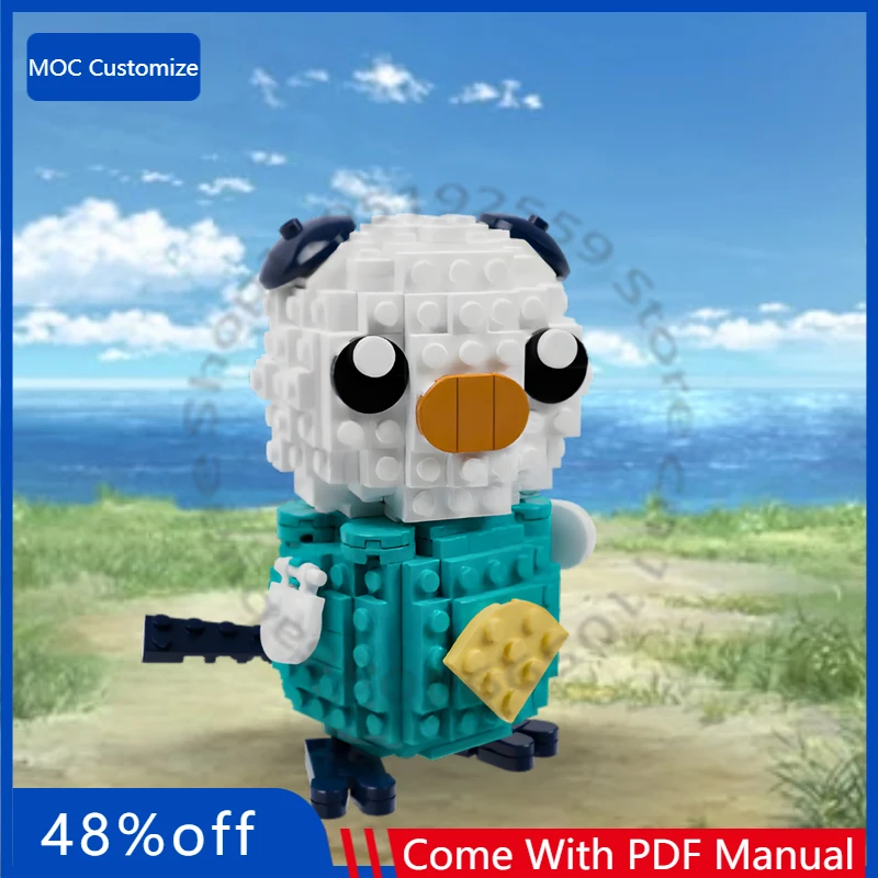 

354 детали, конструктор Oshawott MOC, модульная модель из строительных блоков, технологичный креативный дизайн, игрушка DIY, рождественский подарок