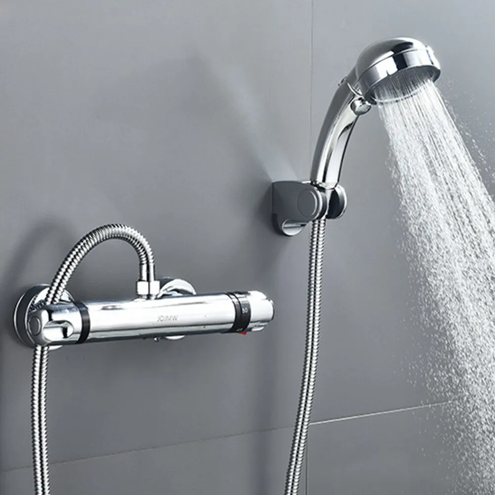 Juegos de ducha termostática, válvulas mezcladoras de baño, montaje en pared, 38 ℃, Control de temperatura constante, grifo mezclador de agua fría y caliente