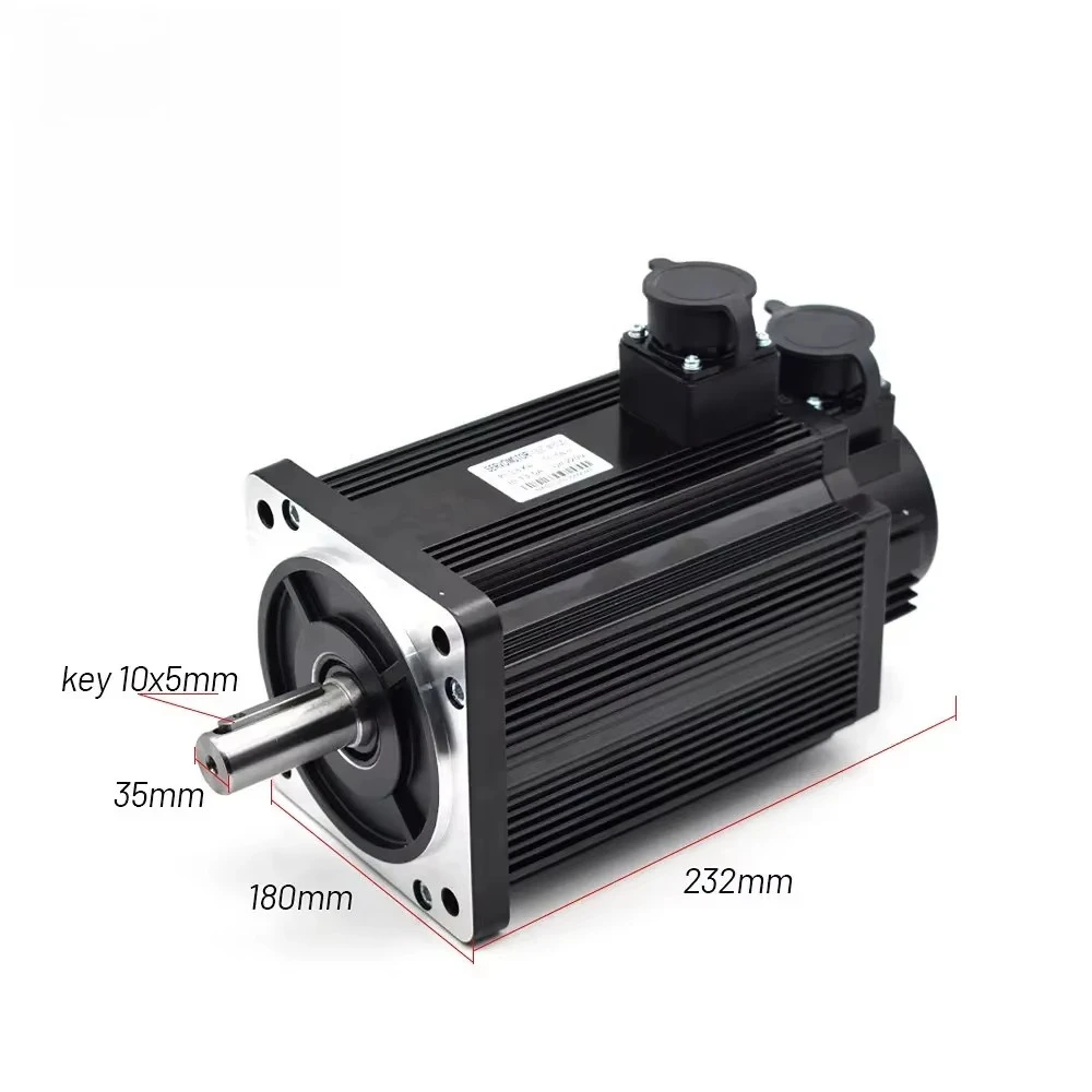 

Servo Motor Kits 3KW 220V 380V 180ST-M19015 AASD 40A 19N.M 1500RPM Dia.35mm with 3m cable