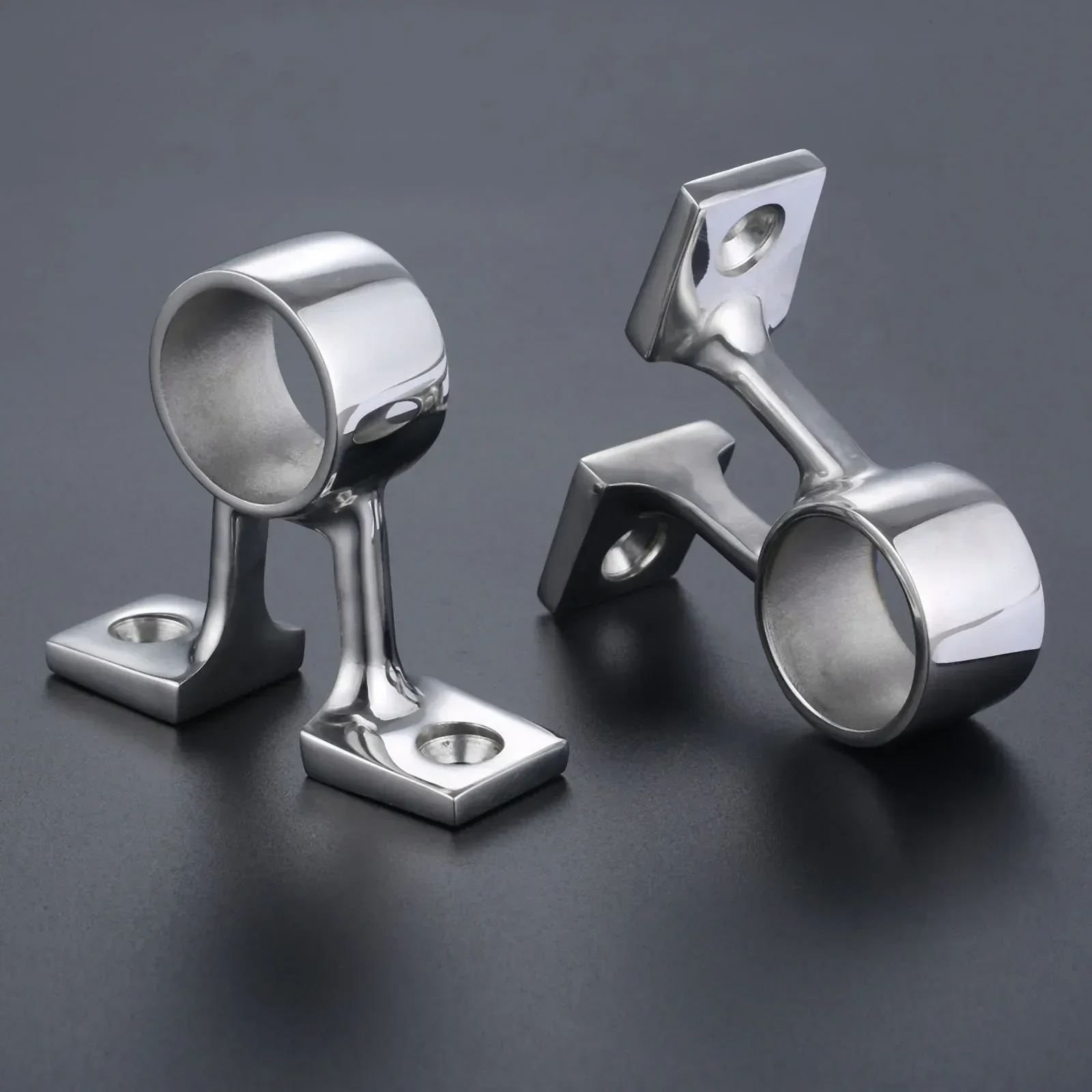 2 Pcs Marine Grade Stainless Steel Boat Center Bracket 25mm 1