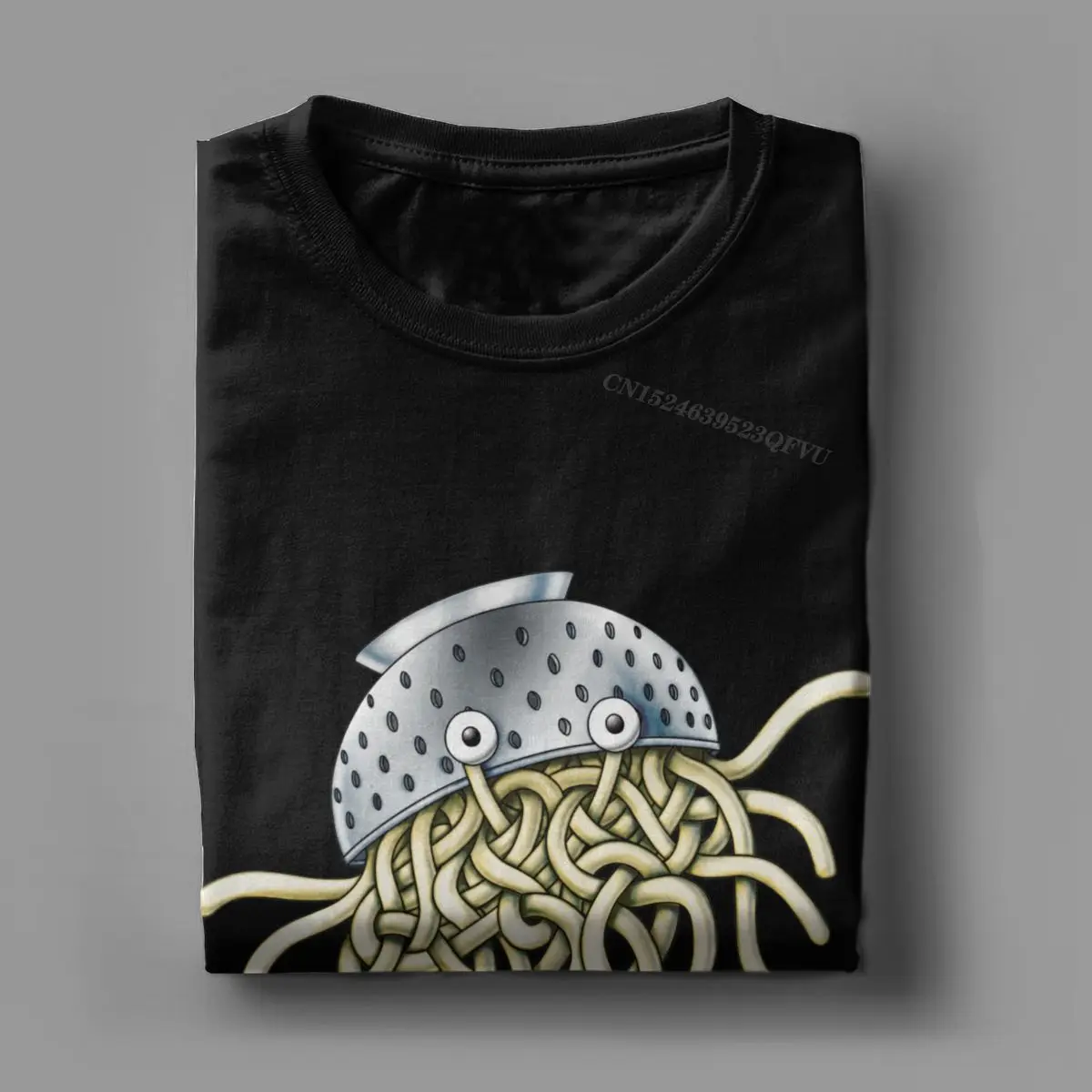 Flying Spaghetti Monsterism Monster With Colander T Shirts Men Funny T-Shirt Pastafarianism Fsm Religion Church Tees