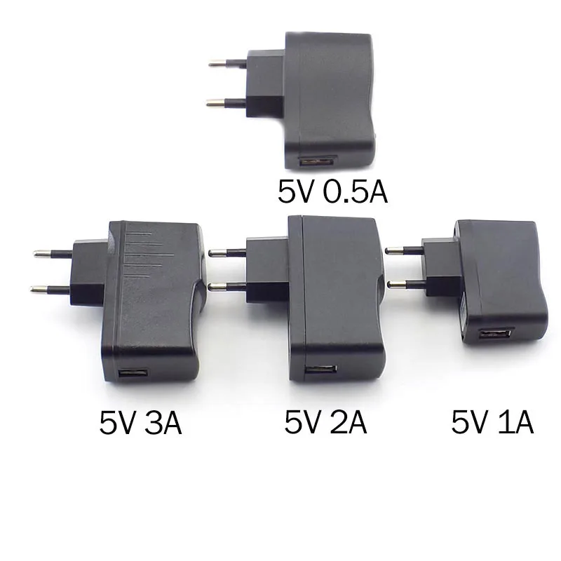 AC to DC USB 충전기 마이크로 벽 충전 EU/US 플러그 범용 전원 어댑터 공급 장치, 100V-240V 출력 B4, 5V 0.5A 1A 2A 3A