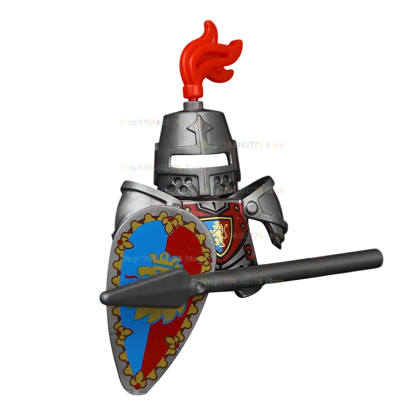 Black Snake Knights MOC Medieval Ancient Crow Wolf Knights Scene Building Block  Models Accessories Children's Toys Gifts VP21