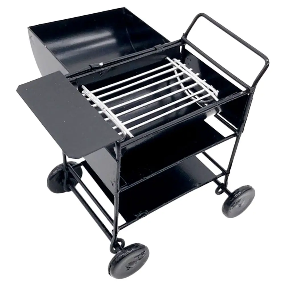 

Mini Bbq Rack Toy Realistic Simulated Appliances Play Kitchen Accessories Dollhouse Furniture Tiny Barbecue Grill