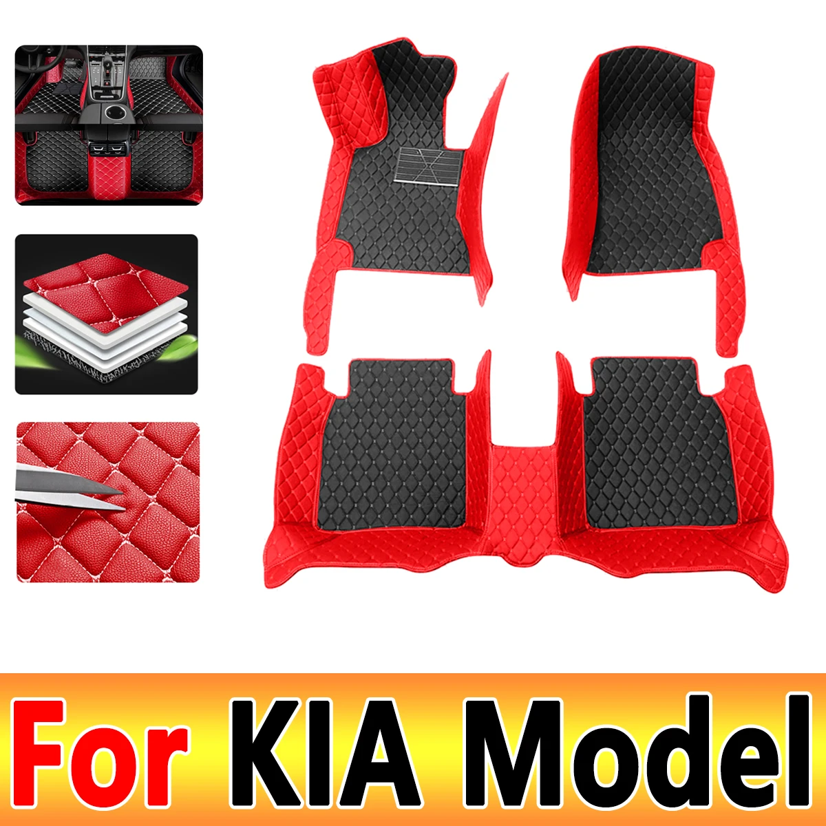 Car Mats Floor For KIA Telluride Picanto Carnival Morning Mohave KX5 VQ Cadenza K7 K9 Quoris SHUMA Sorento Car Accessories