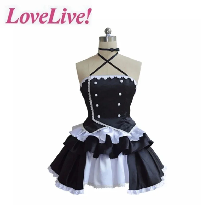 

CyLove Live! Sunshine!! Aqours Yohane Tsushima Yoshiko Cosplay Costume Black Little Devil Costume Black Lolita Dress Custom